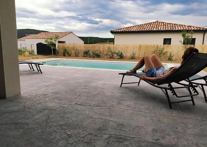 Villa Neuve Avec Piscine Privee Vallon Pont D\'Arc - 2 Chambres - 6Personnes - Cocon